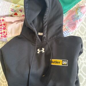 Under Armour Black Hoodie with Yellow Butler CAT Logo